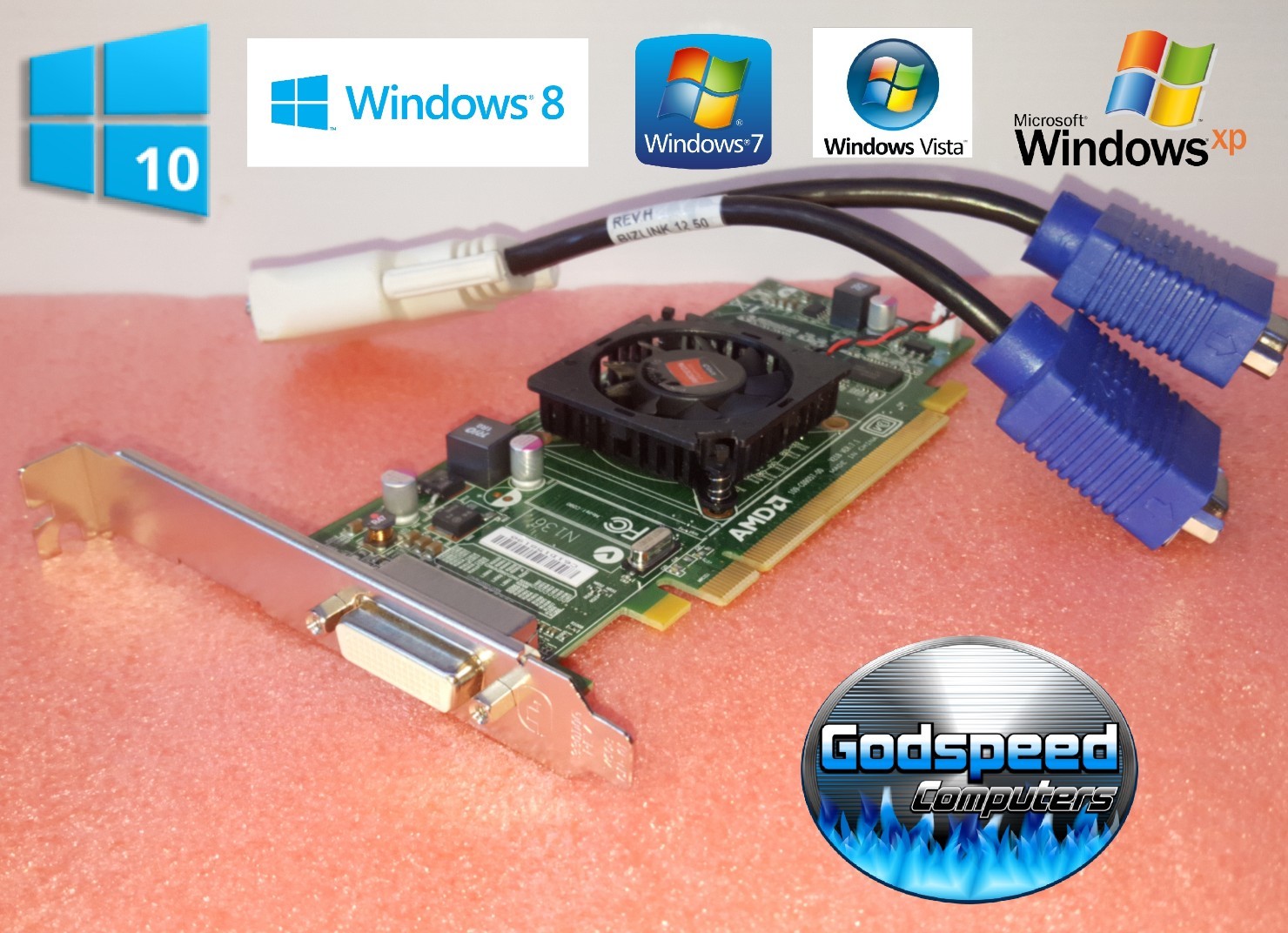 Dell Inspiron 518 519 530 531 537 545 546 560 580 620 HD Dual Display Video Card