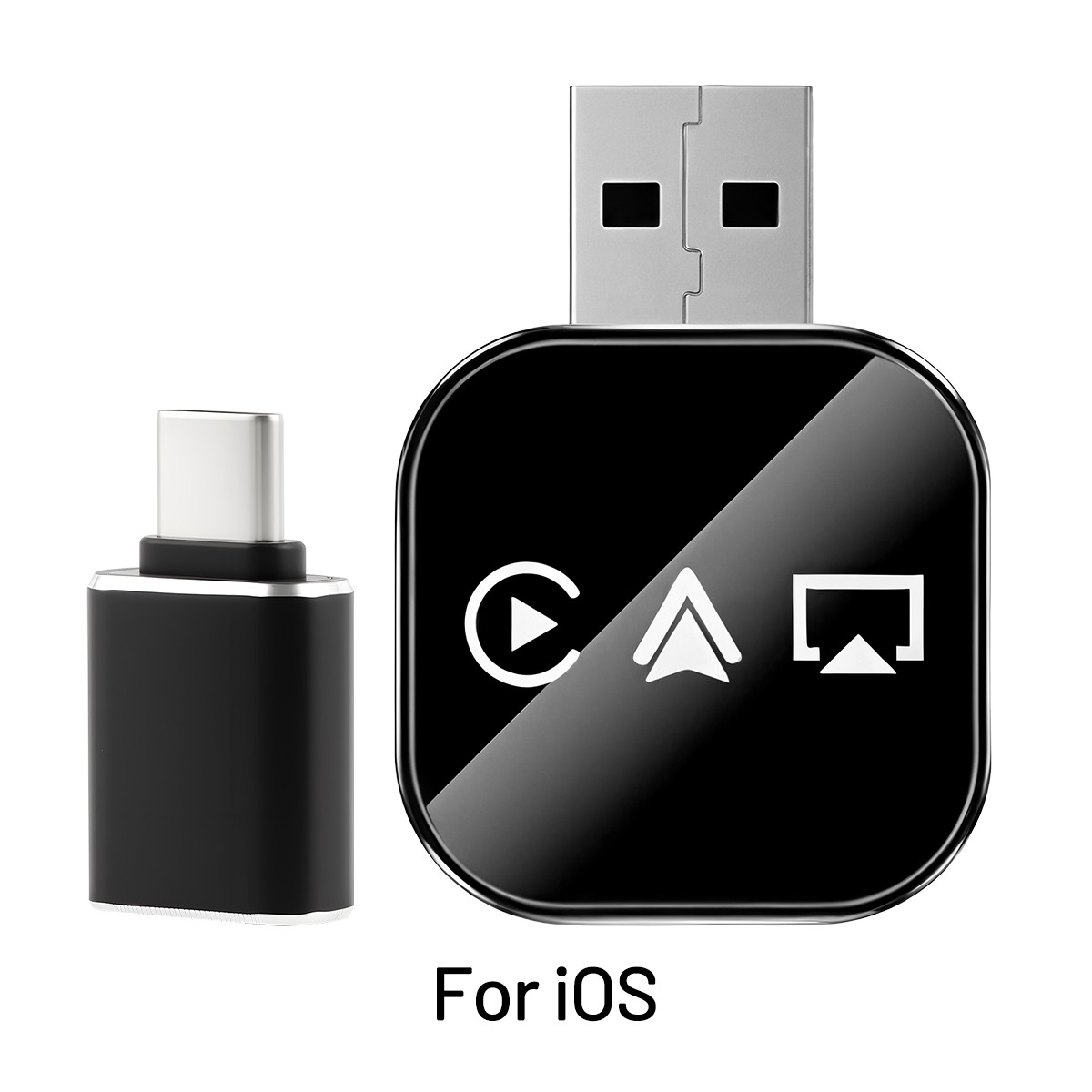2026 Mini Carplay Adapter 3IN1 Wireless Carplay & Android Auto & Mirror Link US