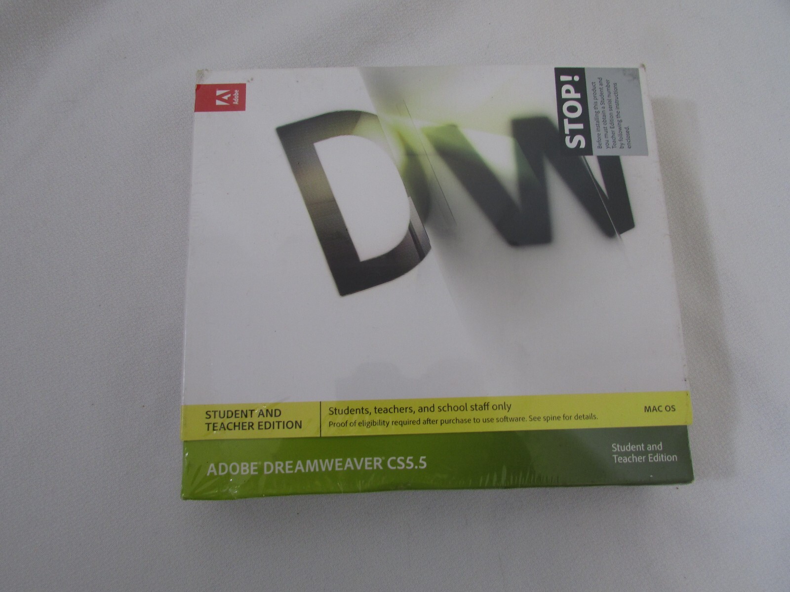 Adobe DreamWeaver CS5.5 Student & Teacher Edition Edition - Version for MAC OS