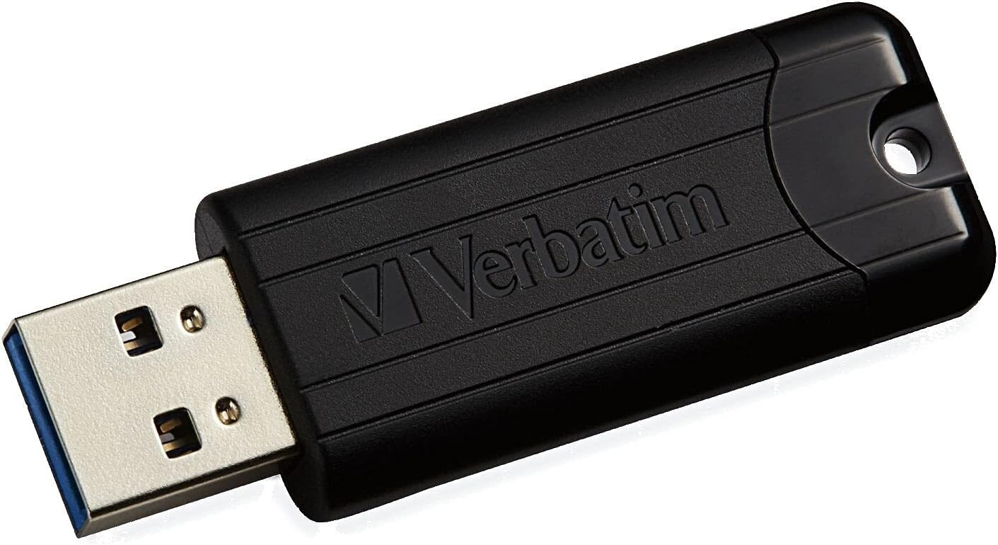 Verbatim PinStripe 64GB USB 3.0 Flash Drive (49318) 2411558 4 Pack