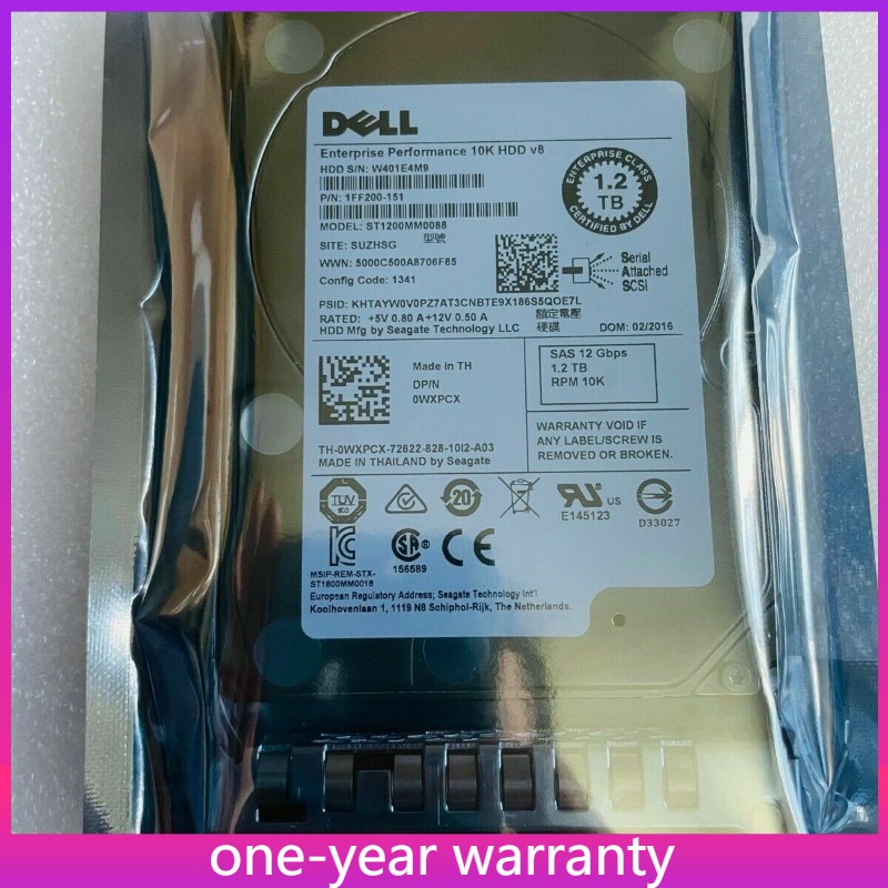 400-AJPD 12Gb/s Dell 1.2TB 10K SAS 2.5" Gen13 Hard Drive For PowerEdge Servers 2
