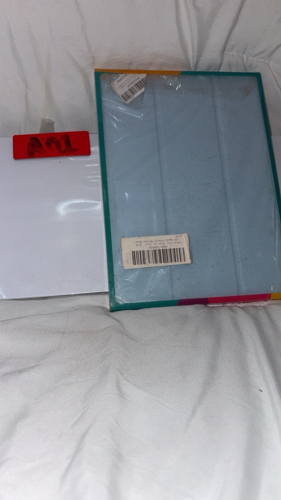 iPad Air 10.9 Case Light Blue w/ Apple Pencil Holder Tri-Fold Smart Cover