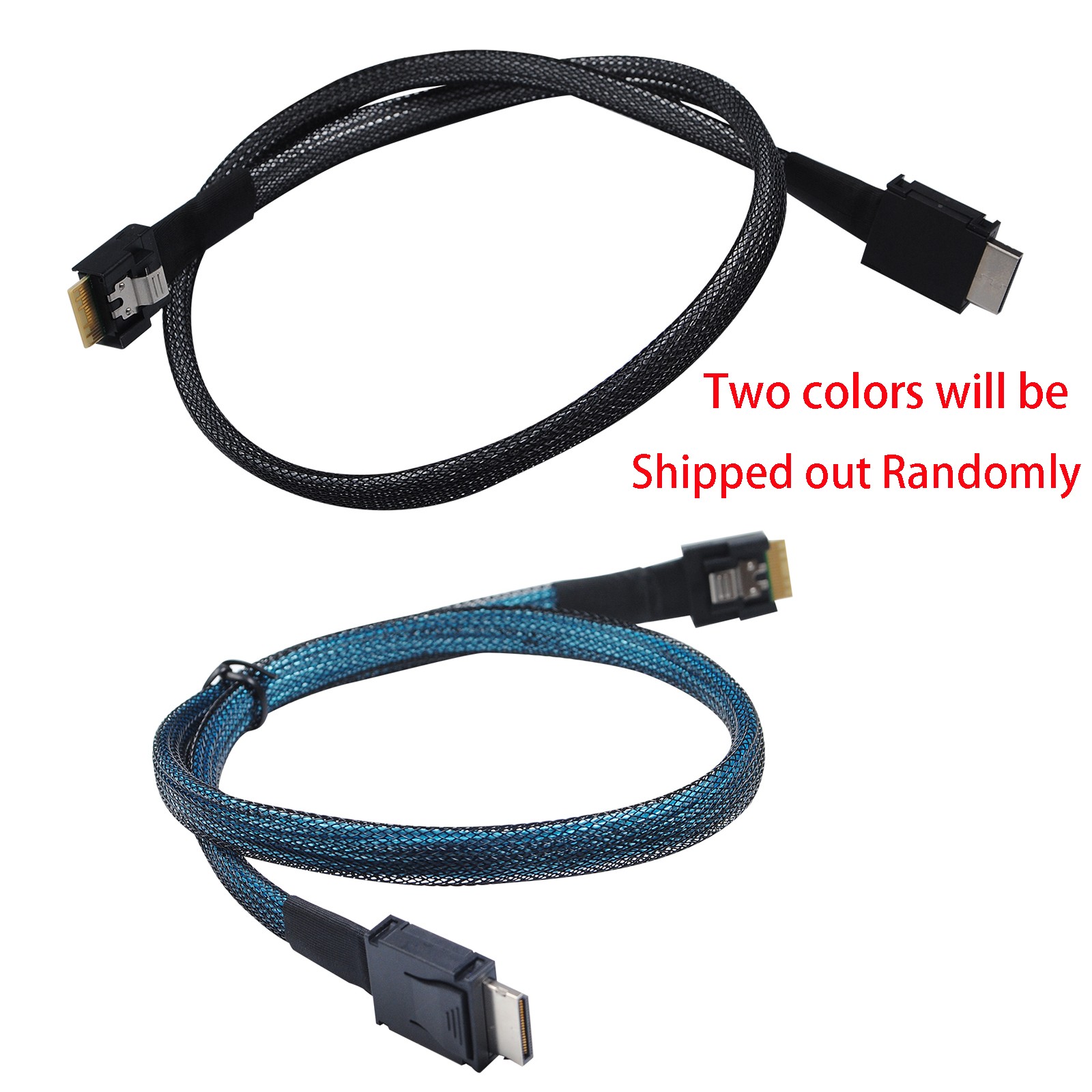Gen5 PCI-E MCIO Slimline SFF-8654 4i to Oculink SFF-8611 4i Adapter Cable Wire
