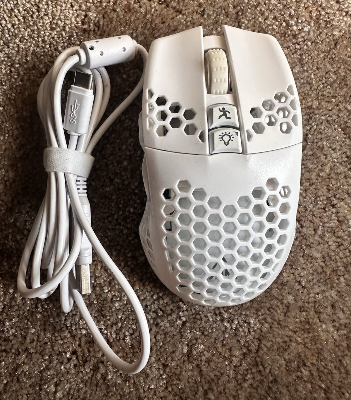 Solakaka SM600 Tri-Mode Gaming Mouse Wired/Wireless USB 6400DPI 6Btn White