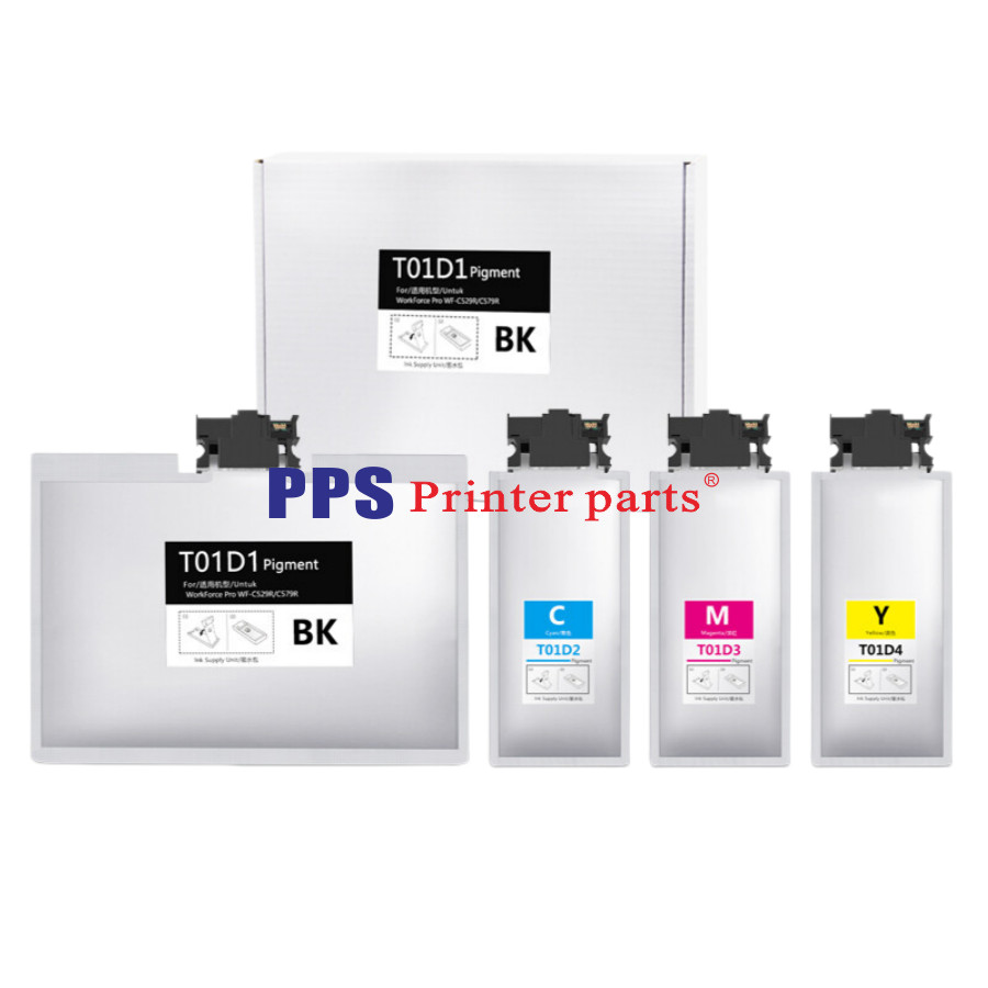 T01D1- T01D4 Ink Cartridge With Ink Fit Epson WF-C529RDTW WF-C579RD2TWF Printer