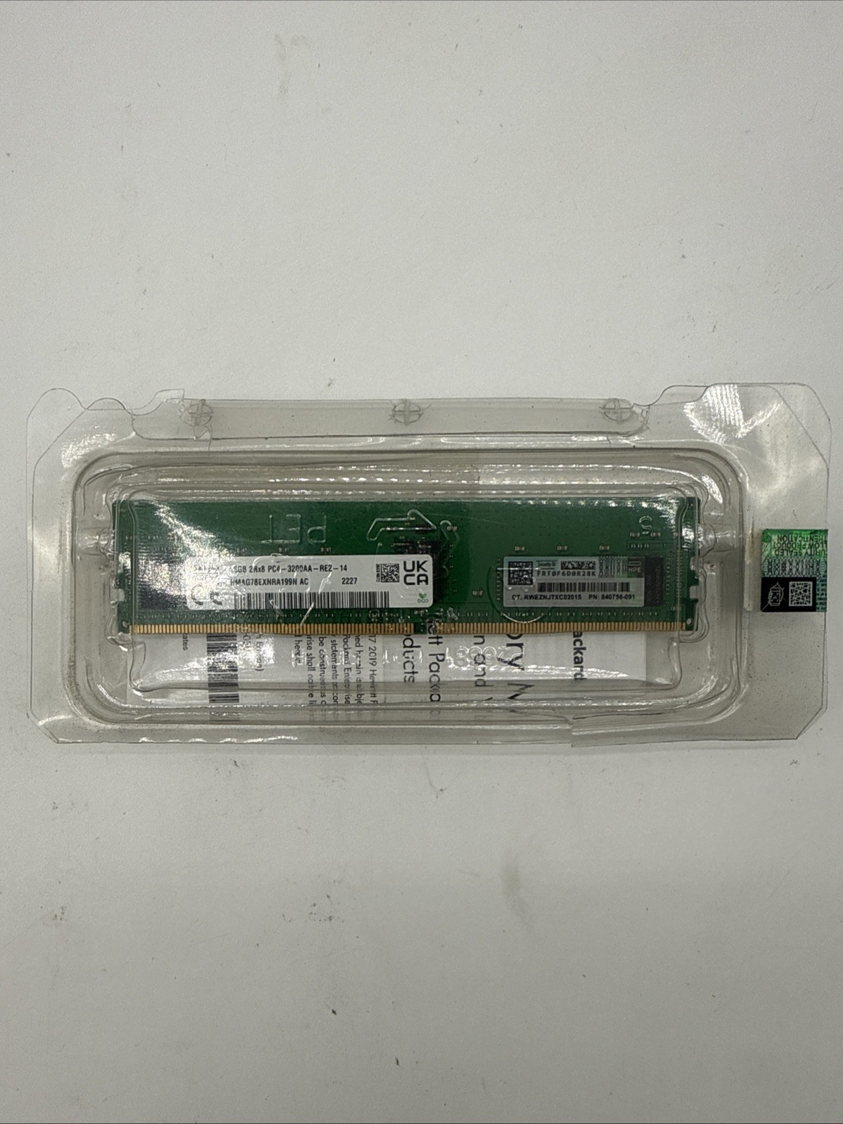 SK HYNIX 16GB 1X16GB 1RX4 PC43200AA SERVER MEMORY HMAG78EXNRA199N