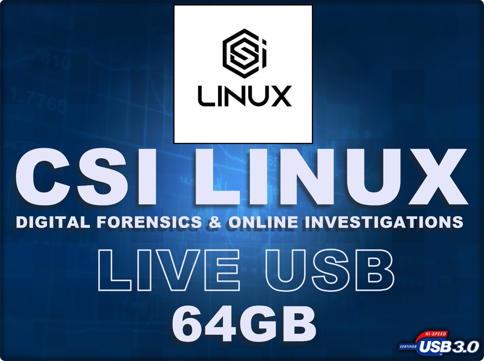 Digital Forensics Social Media Intelligence Recon CSI Linux OSNIT USB 64GB 3.0