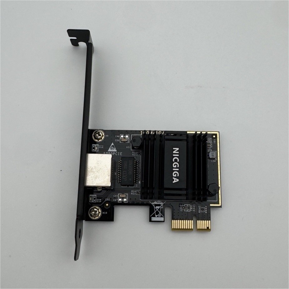 NICGIGA PCIe x1 2.5GbE Wired Ethernet Network Card RJ-45 1-Port Adapter