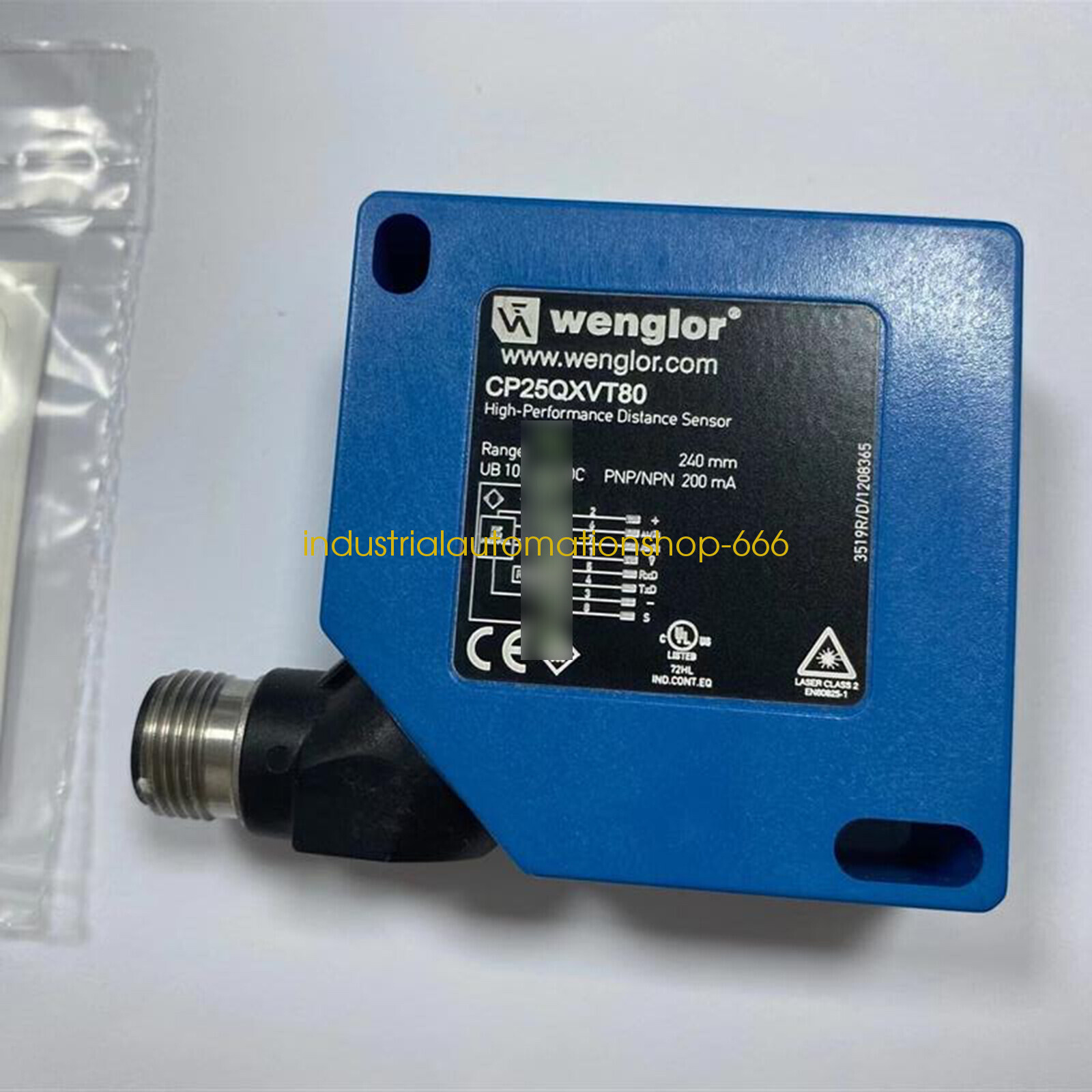 1PC NEW wenglor laser sensor CP25QXVT80 Via DHL or FedEX