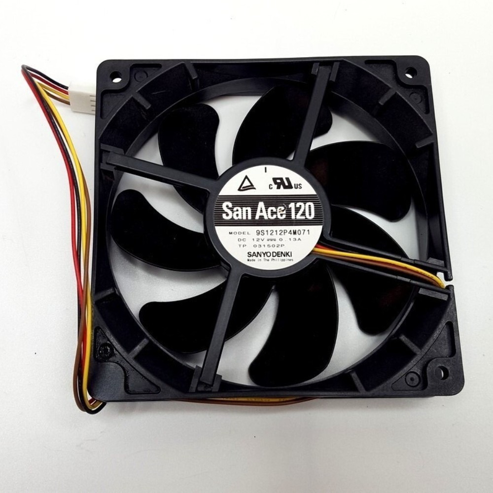 2pcs Sanyo cooling Fan 120*120*25mm 12V 0.13A 4-wire 9S1212P4M071