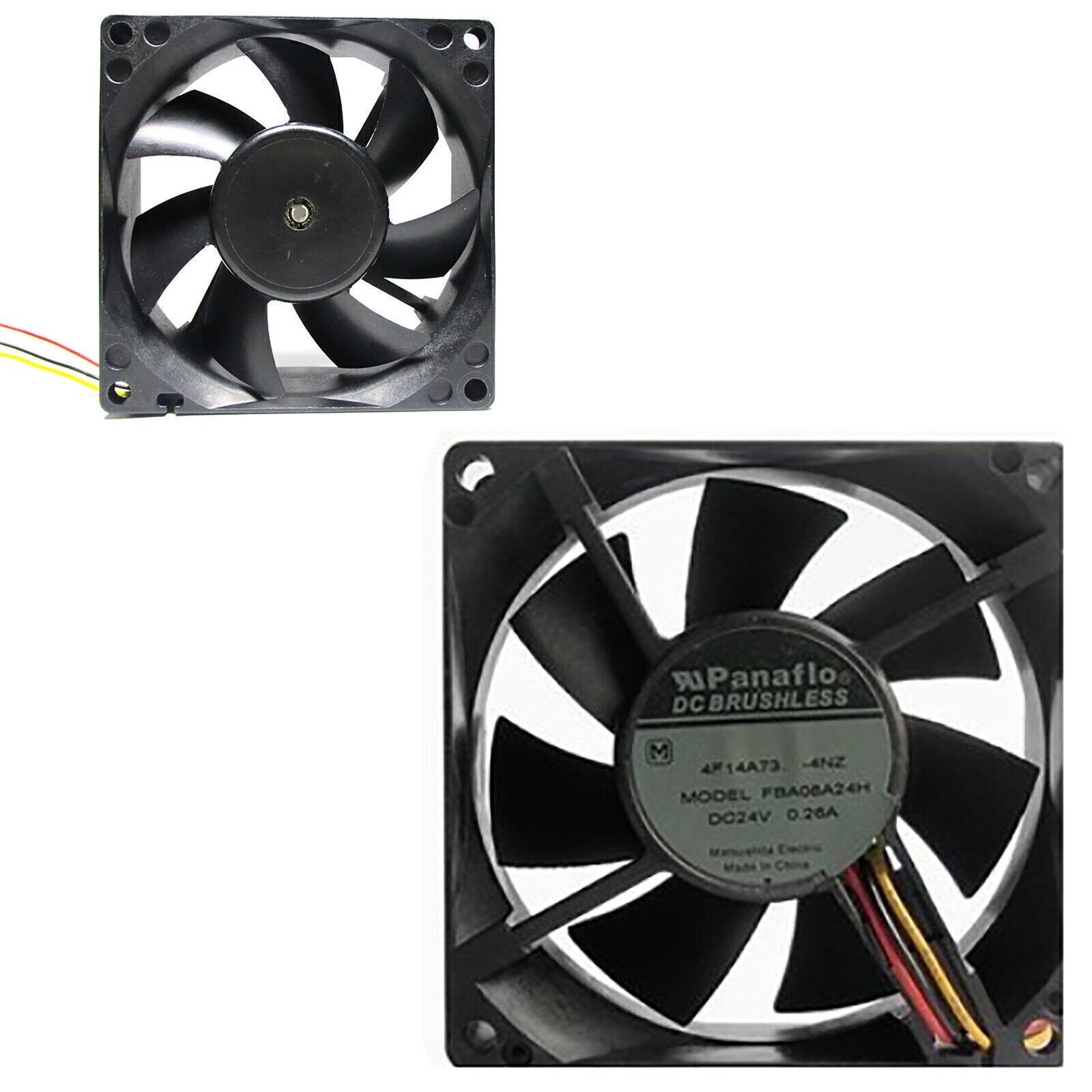 24V Cooling Fan Cooler Fan Parts for Panaflo FBA08A24H 8025 Frequency Converter