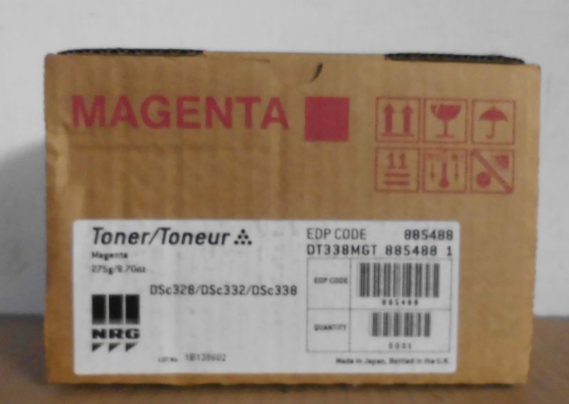 NRG Nashuatec RexRotary Gestetner 885488 Toner DSc328 DSc332 DSc338 Magenta A