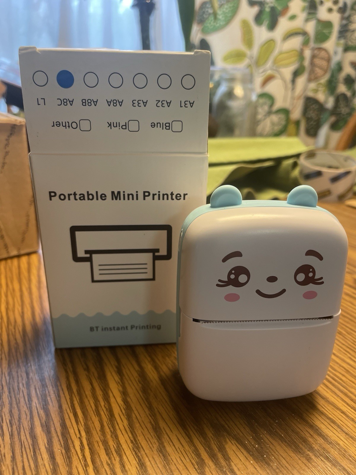 Portable Mini Printer BT Instant Printing (PINK) A8C