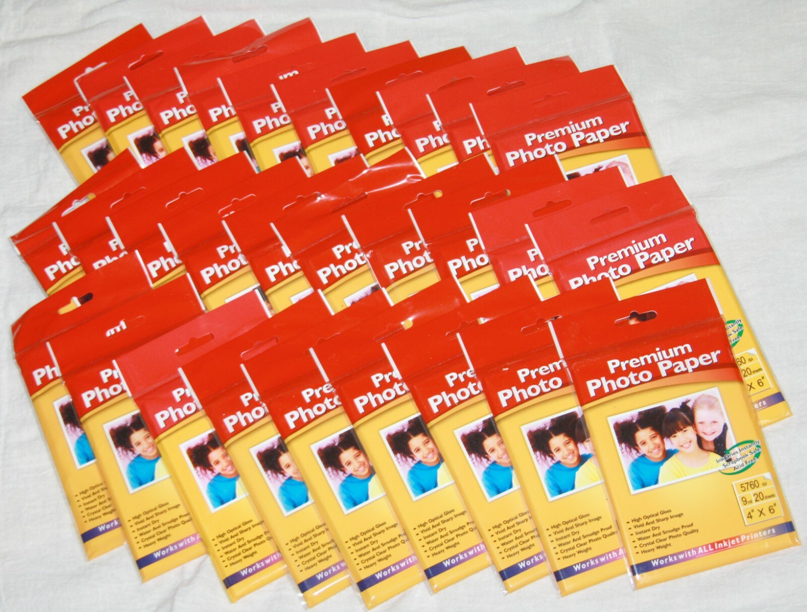 Premium Photo Paper High Gloss 4x6 Inkjet 20 sheets LOT OF 29 - 580 sheets total