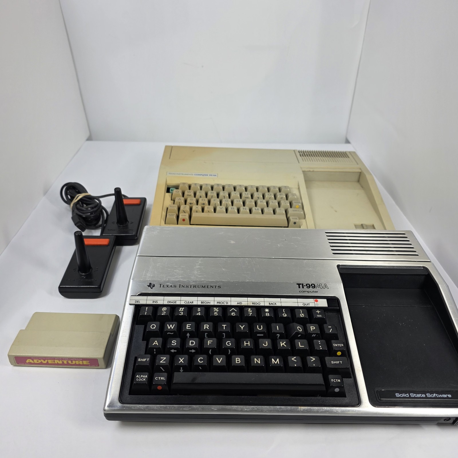 Texas Instruments TI-99/4A  Home Computer Untested Lot Of 2 w/ Adventure 