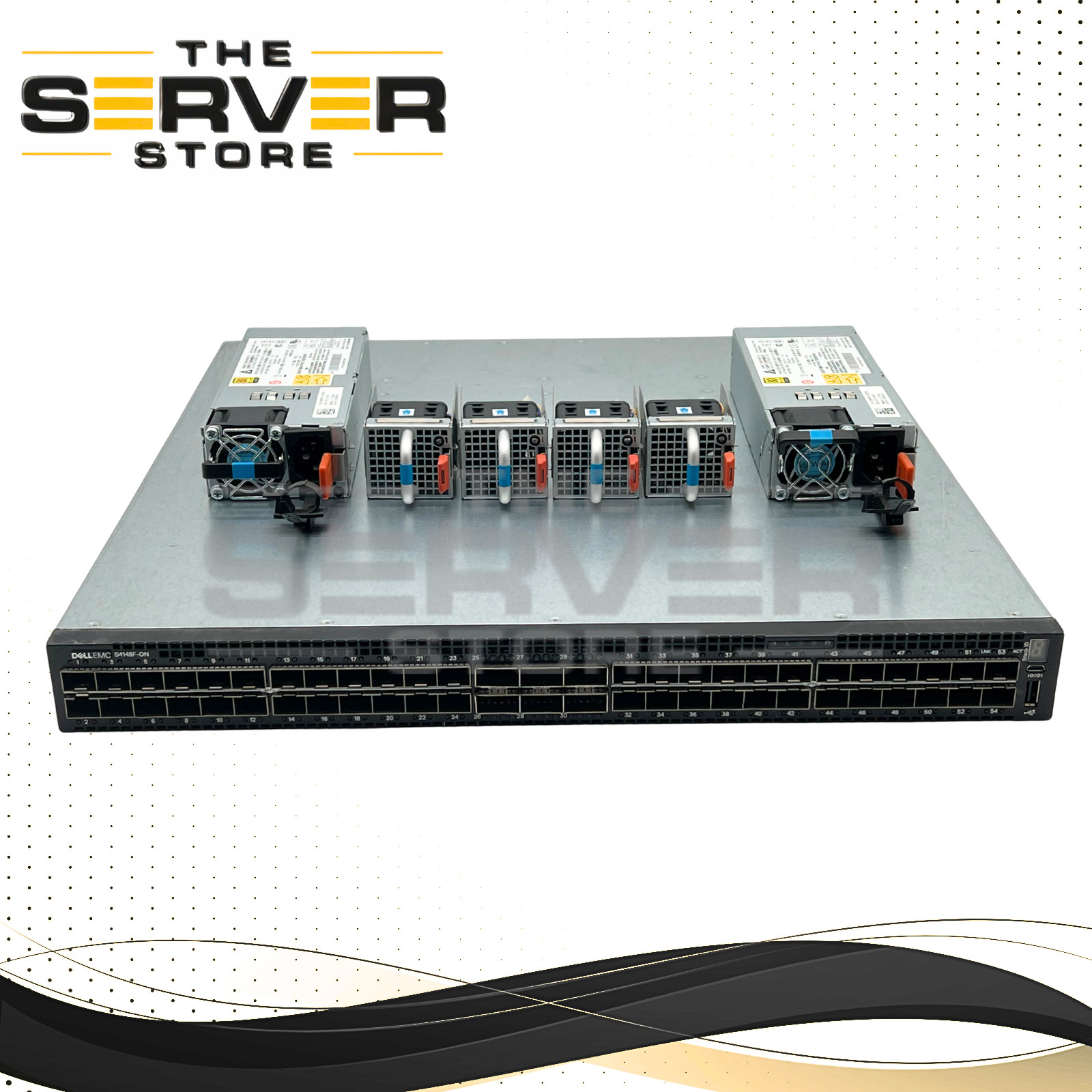 Dell EMC 48x 10GbE SFP+ 2x QSFP+ 4x 100GbE QSFP28 Reverse Switch S4148F-ON