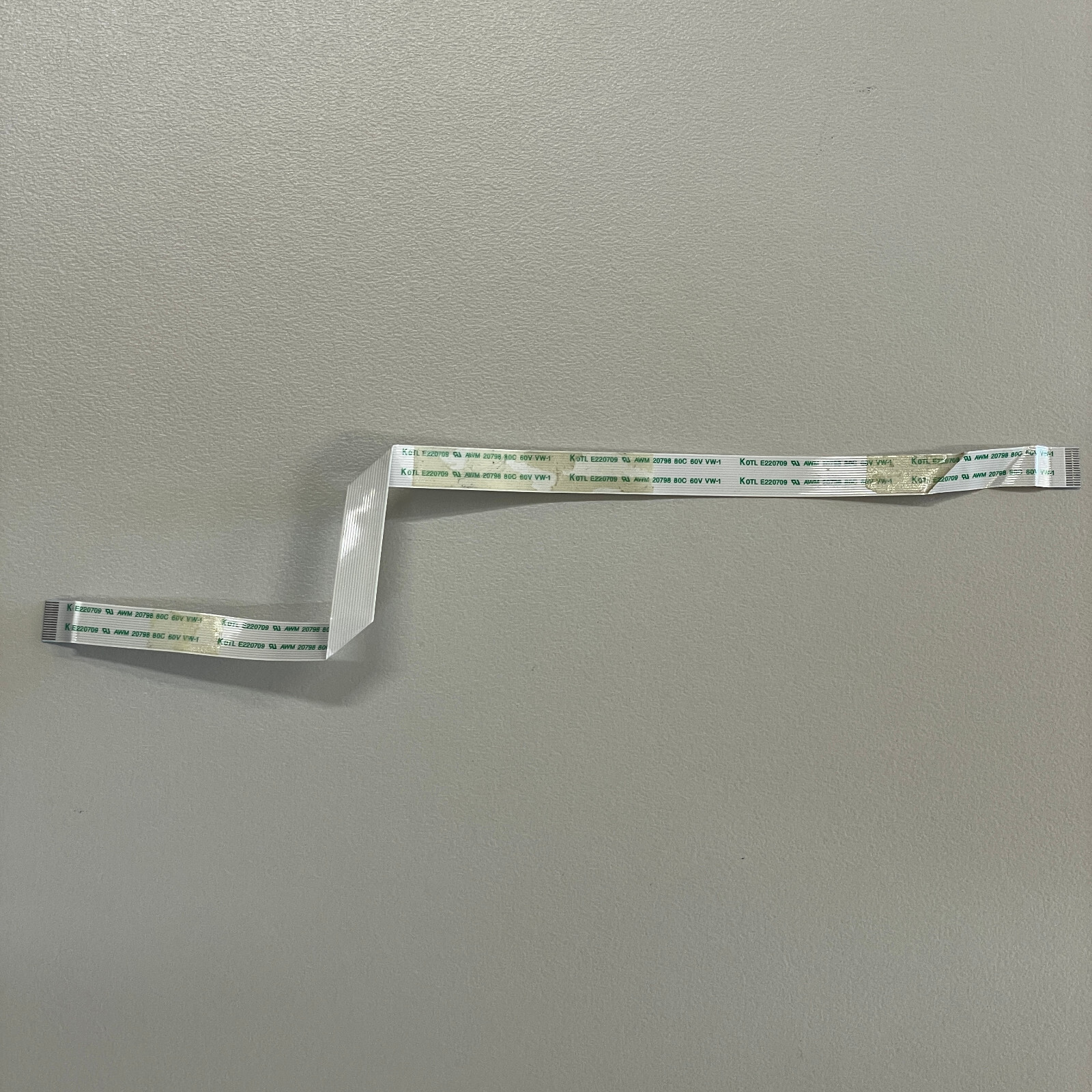 Genuine AWM 20798 KOTL E220709 16-Pin 250mm x 9mm Flat Flex Ribbon Cable 80C 60V