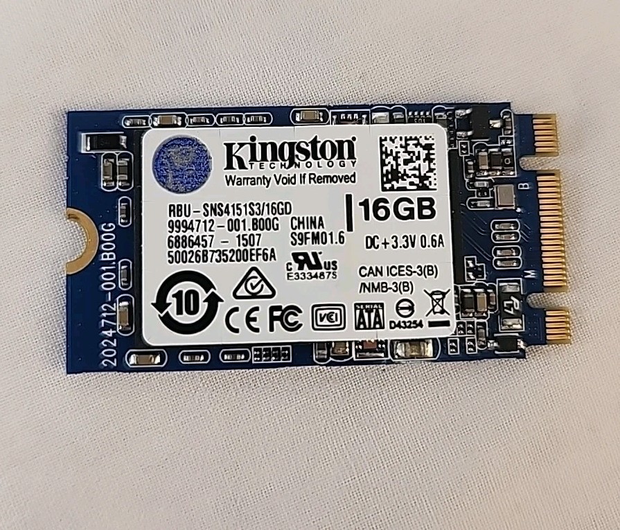 Kingston 16GB SSD Solid State Drive RBU-SNS4151S3/16GD