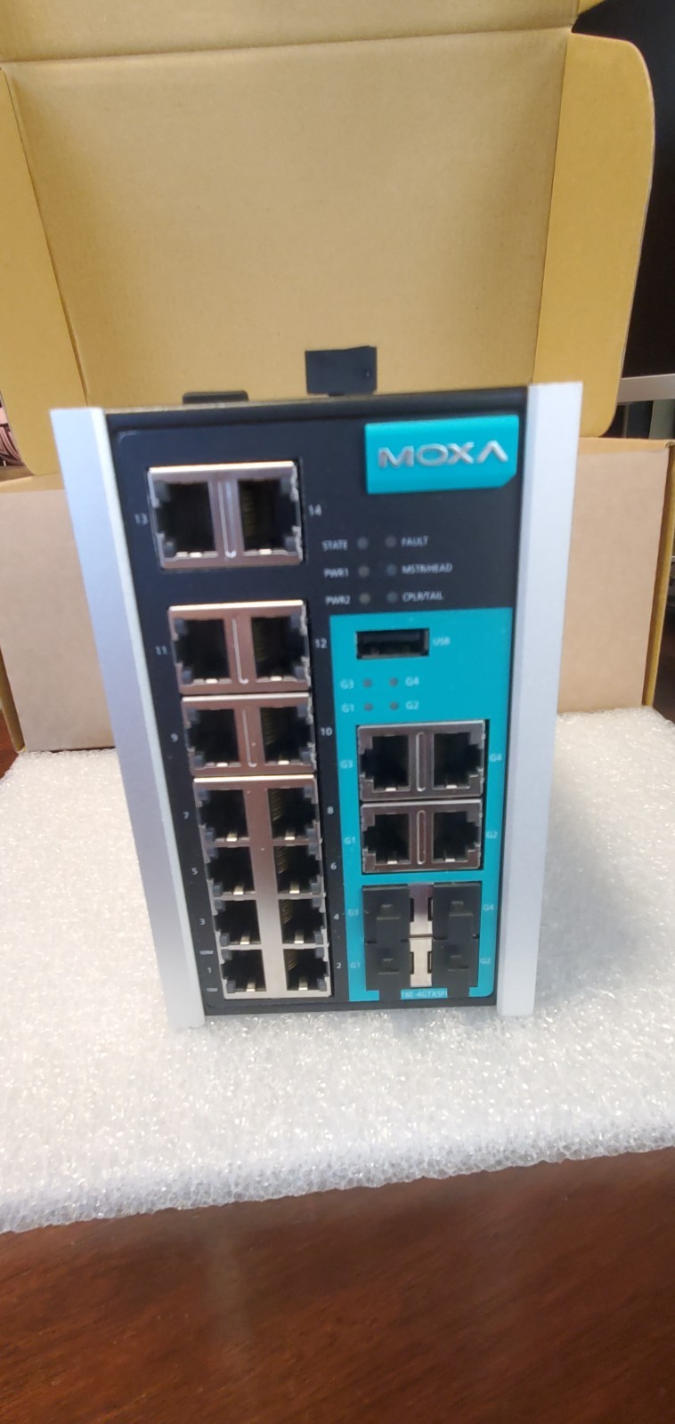 THE MOXA GROUP EDS-518E-4GTXSFP SWITCH