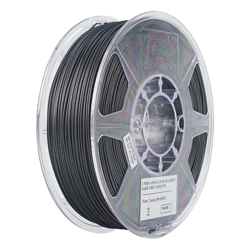 eSUN PETG-CF 3D Filament High Strenth PETG Carbon Fibre 1.75mm1KG for 3D Printer
