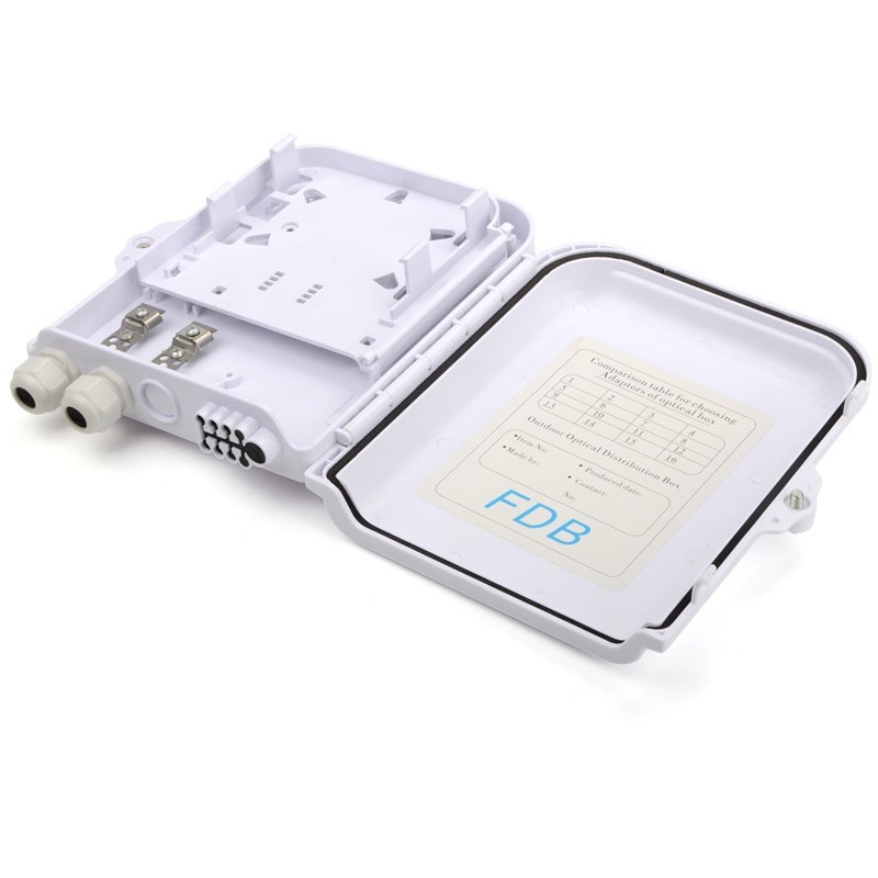 Outdoor FTTH Terminal Box 8-Core Fiber Distribution Cabinet 1x8 SC/APC Splitter
