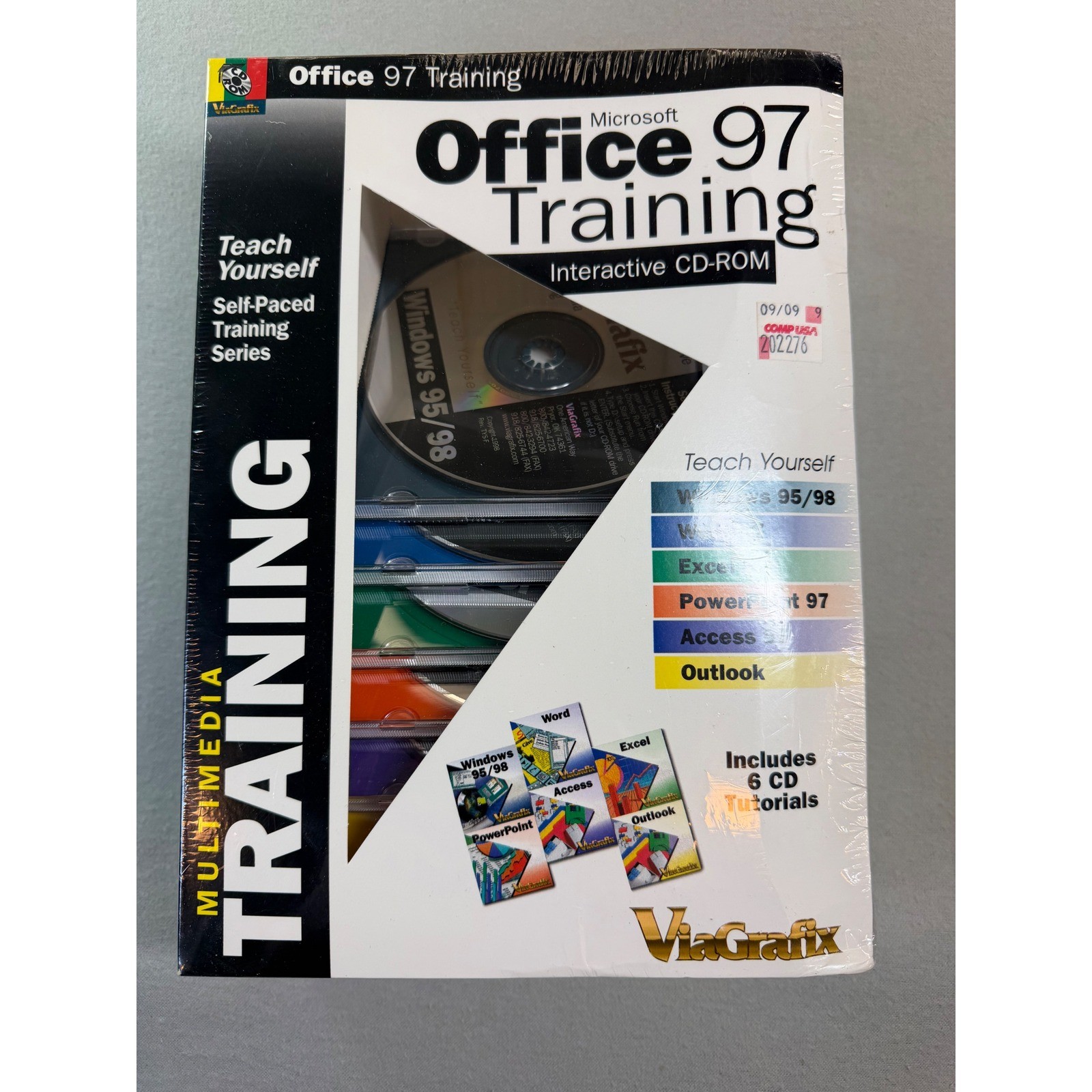 ViaGrafix Microsoft Office 97 Training 6 CD-ROM Set Windows 95 98 Sealed