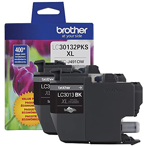 Brother Genuine LC30132PKS 2-Pack High Yield Black Ink Cartridges