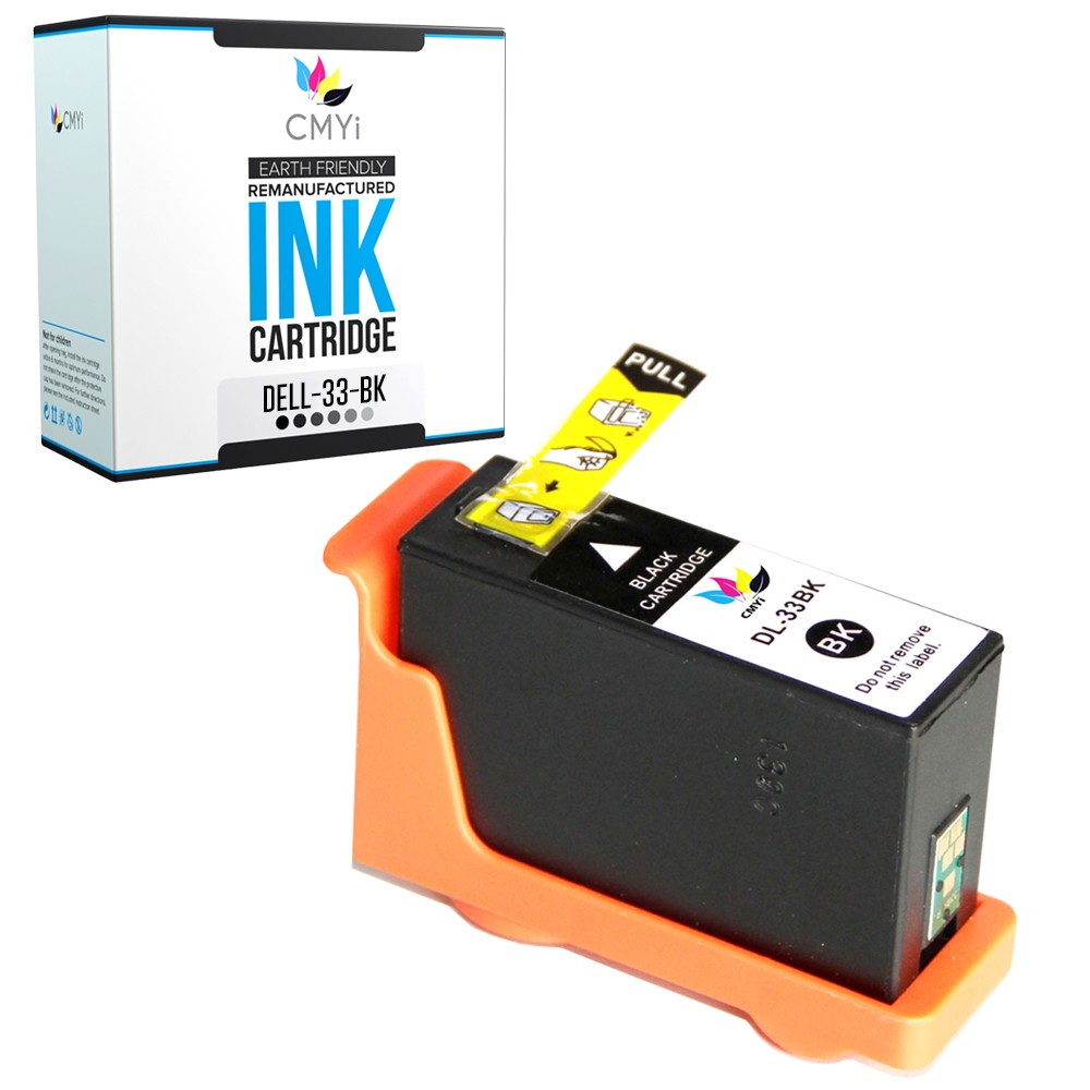 CMYi Compatible Series 33 Black Ink Cartridge fits Dell V525w, V725w All-In-One