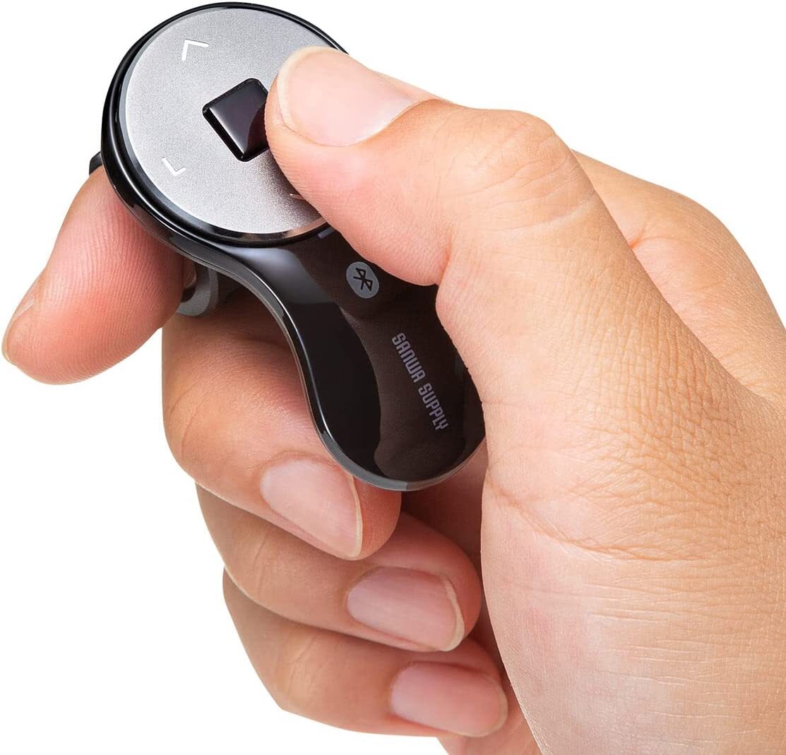 Sanwa Direct Ring Mouse 400-MABT156BK PowerPoint Keynote Bluetooth (black)