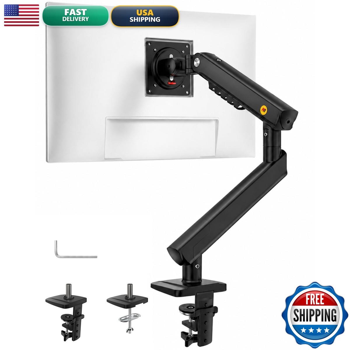 NB ERGONOMIC NB SmooVex Monitor Mount, Monitor Stand Fits Up 32 Inch