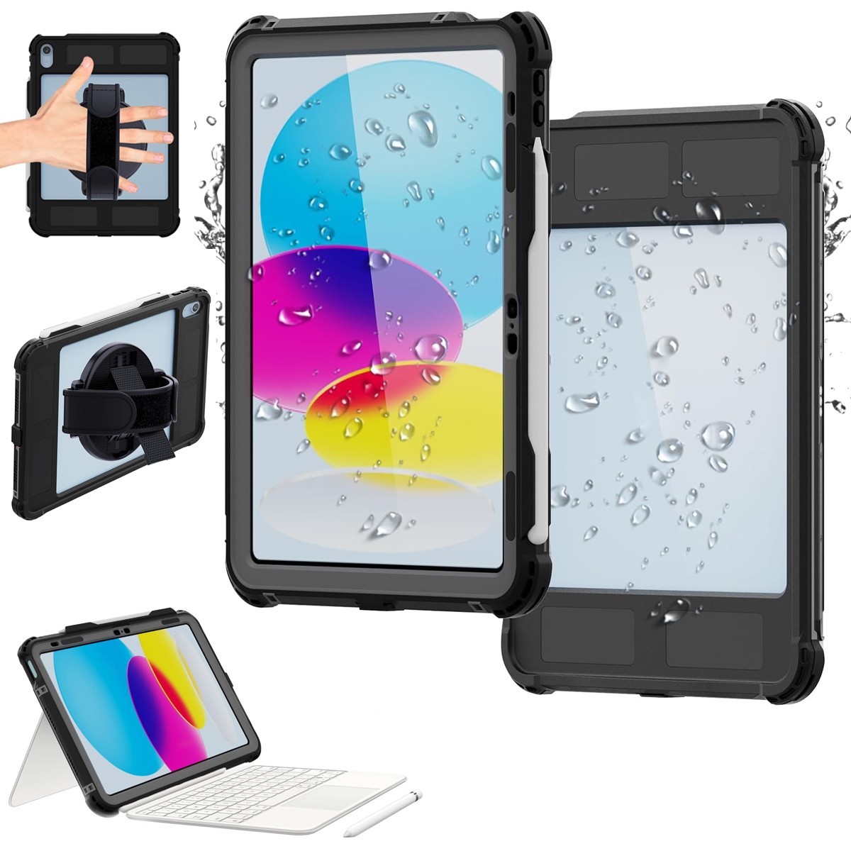 Waterproof Case For Apple iPad A16 11-in 2025 Shockproof Heavy Duty Stand Cover