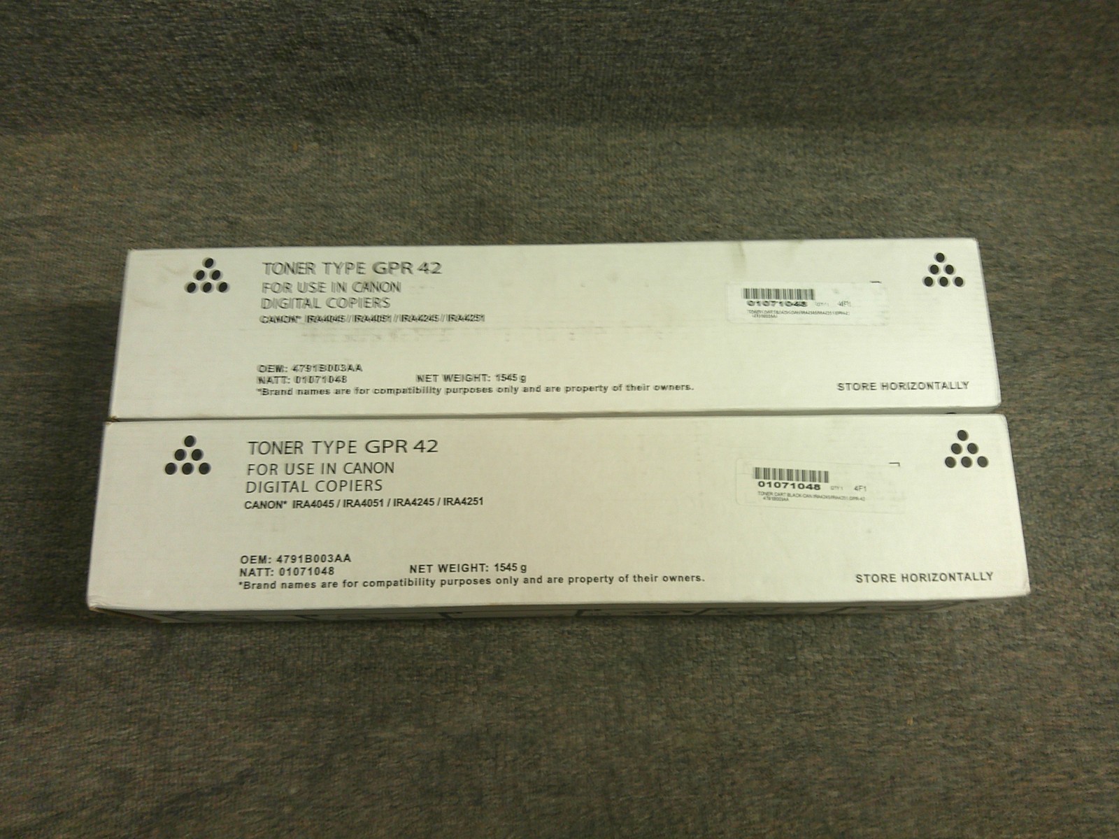 4791B003 GPR-42 New for Canon 2pk Black Toners IR-ADV 4045 4051 4245 4251 series