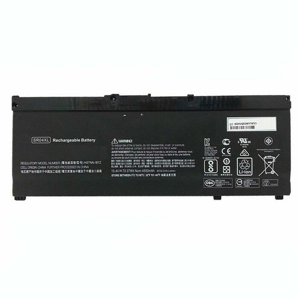 REPLACEMENT L08855-856 SR04XL BATTERY FOR HP ZBOOK 15V G5 OMEN 15-CE 15-DC 70WHR