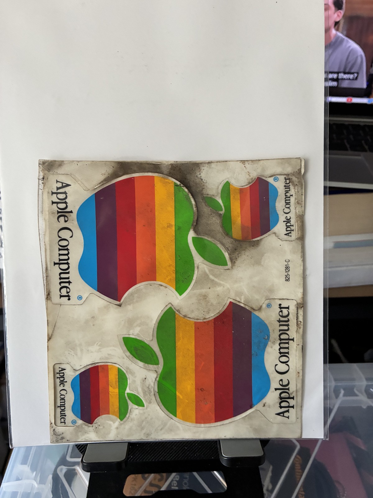 Vintage Apple Computer Rainbow Logo Sticker Sheet