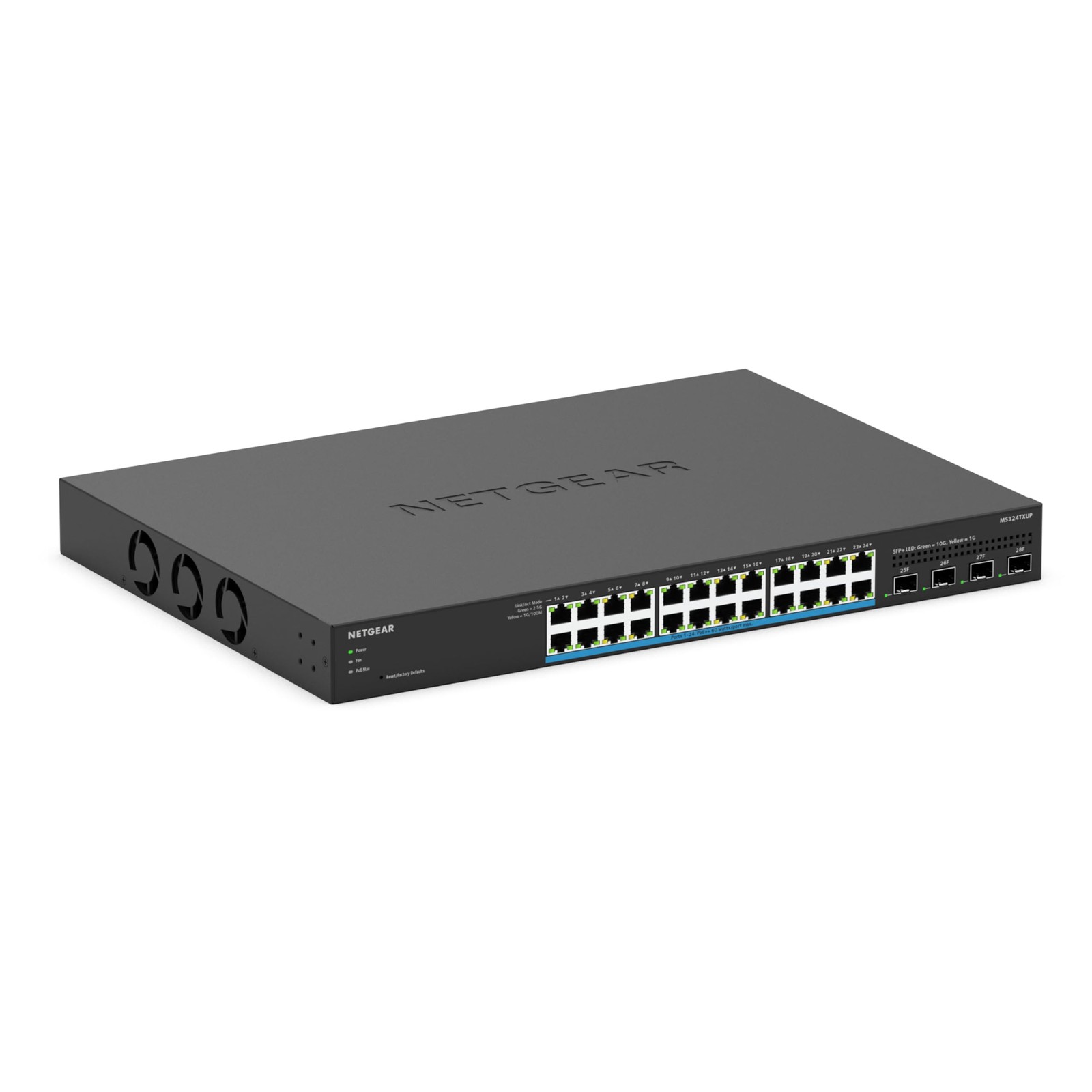 NETGEAR 28-Port PoE Multi-Gigabit Ethernet Smart Managed Switch (MS324TXUP)