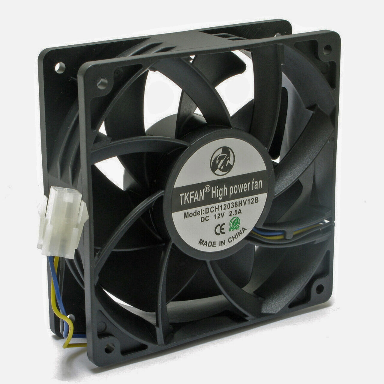 28/Lot TKFAN ULTRA HIGH SPEED SERVER MINER FANS 12V 285 CFM 120x38mm 3-Pin PWM