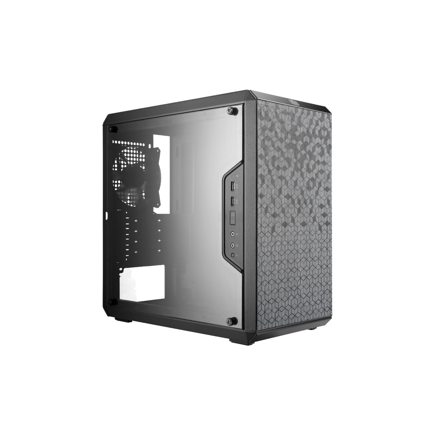 Compact Q300L Mini-Tower PC Case - Transparent Design & Efficient Cooling