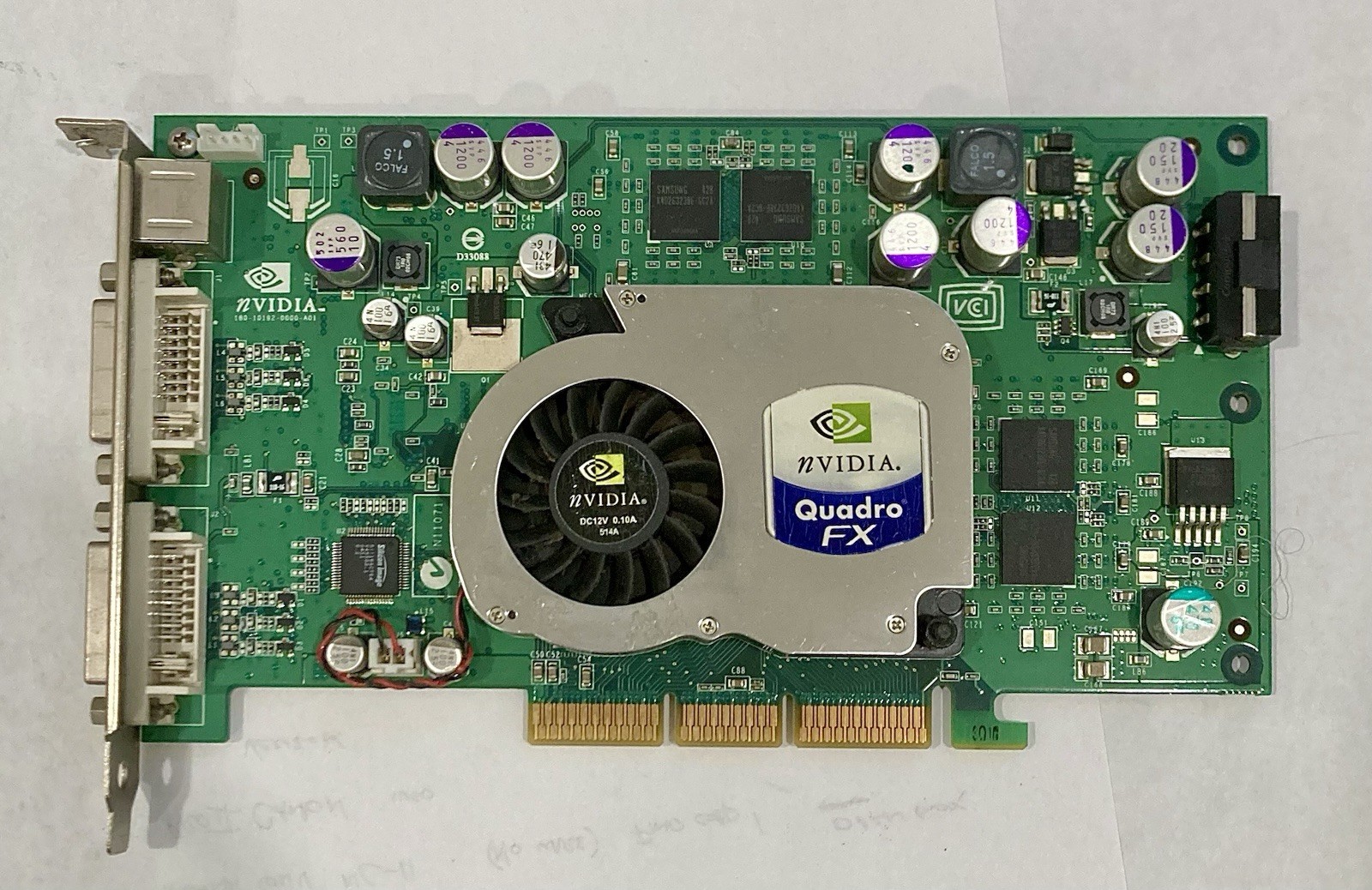 PNY NVIDIA Quadro FX 1100 128MB DDR AGP 8x Dual DVI S-Video Workstation Card
