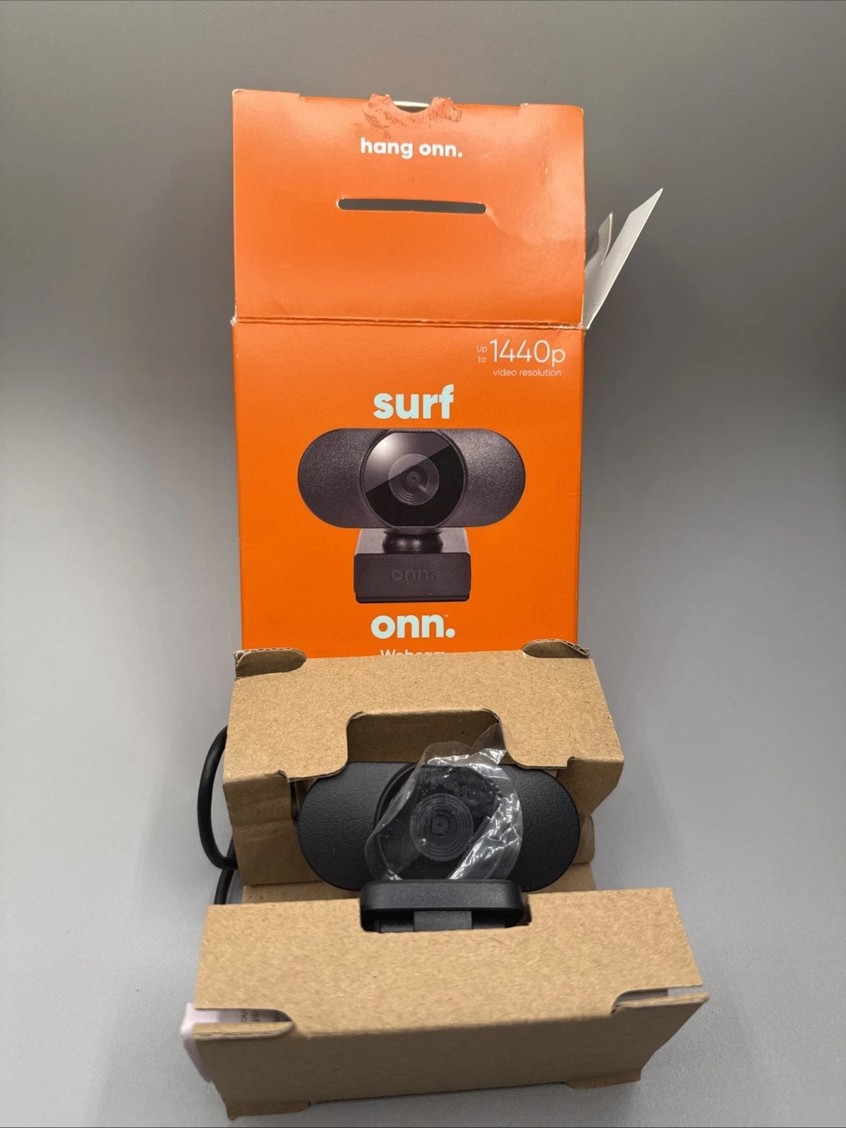 Onn Surf 1440P Webcam with Autofocus & Built-In Microphone