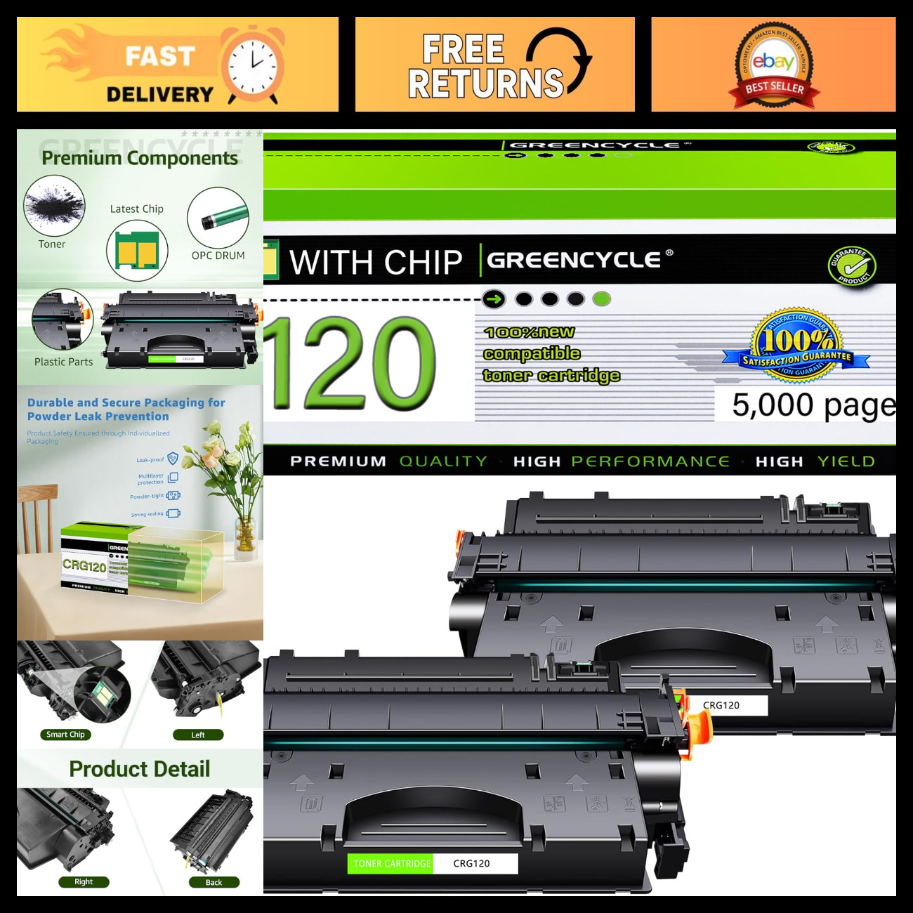 Compatible Toner Cartridge for Canon 120 - High Yield, Eco-Friendly, Quality Pri