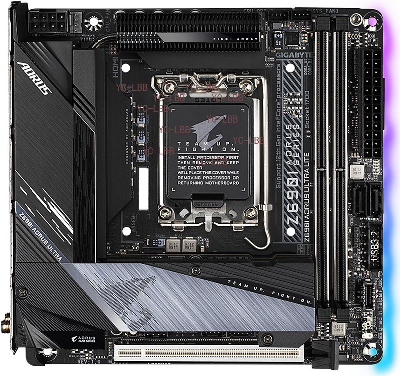 GIGABYTE Z690I AORUS ULTRA LITE - LGA1700 DDR5 Mini ITX,Motherboard