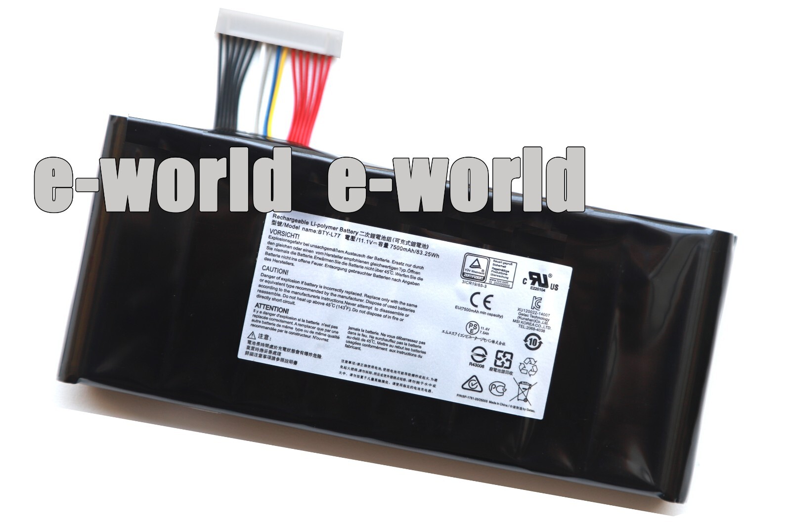 New Genuine BTY-L77 83.25Wh Battery for MSI GT72 2QD GT72S 6QF GT80 2QE Series