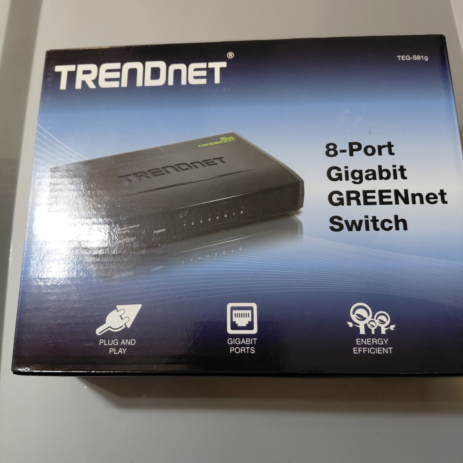 Trendnet 8-Port Gigabit Green Net Switch New TEG-S81g No Manual