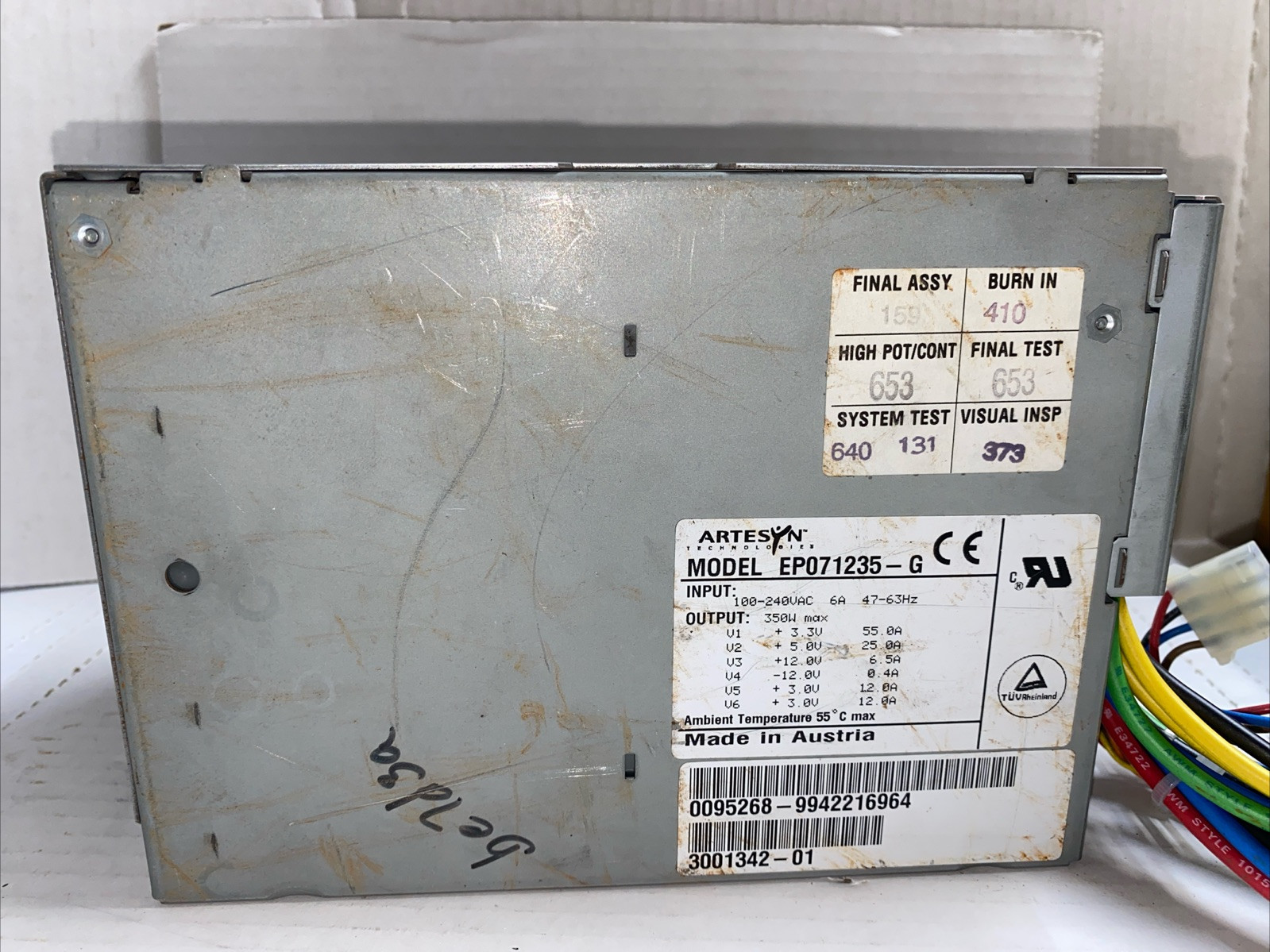 Artesyn Tech. EP071235-G - 350W POWER SUPPLY, 3001342-01