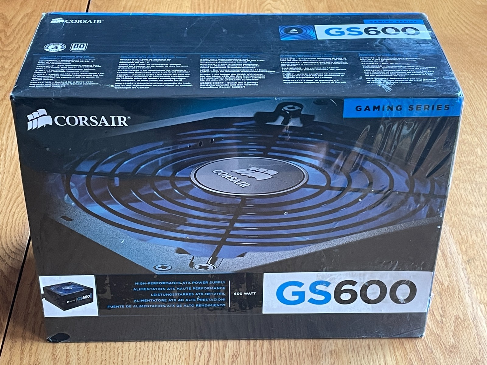 Corsair Gaming Series GS600 600W 80 PLUS Bronze Certified Power Supply SEALED