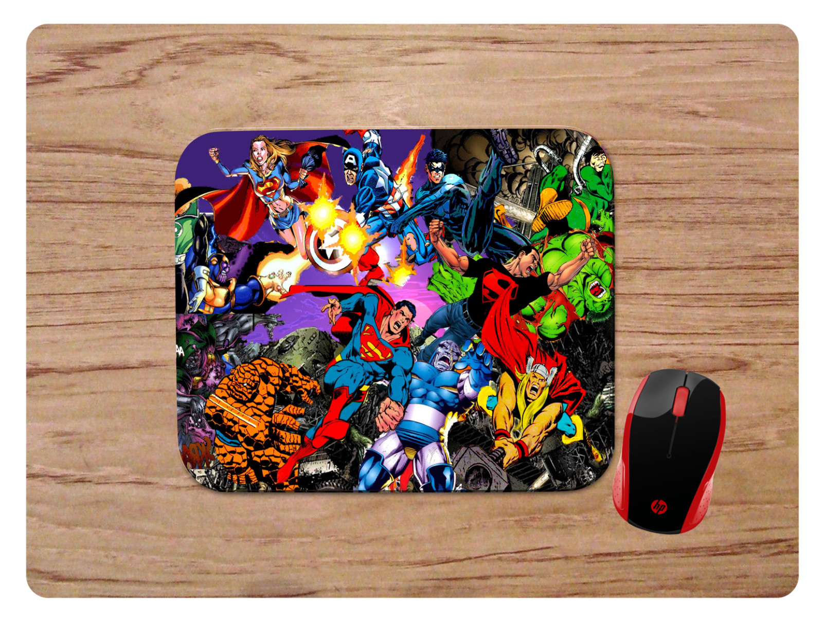 MARVEL VS DC COLLAGE MOUSEPAD MOUSE PAD HOME OFFICE GIFT DESIGN 2