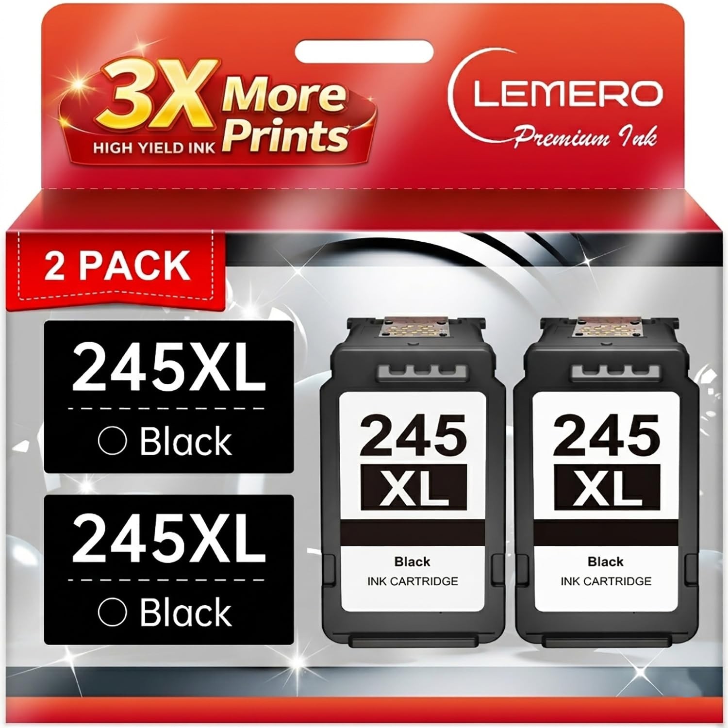LEMERO 245XL Ink Cartridge Replacement for Canon 245XL Black Ink PG-245XL | W...