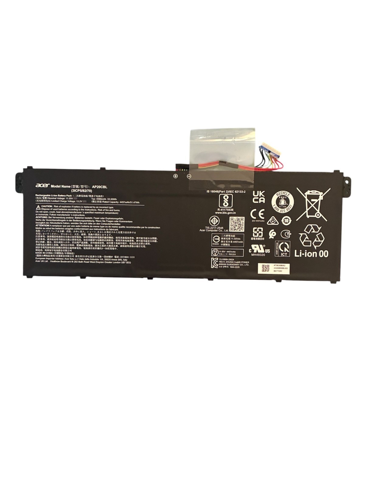 KT.0030B.002 - AP20CBL ACER Chromebook 314 C934-C4GM Battery ACER NEW OEM Batter