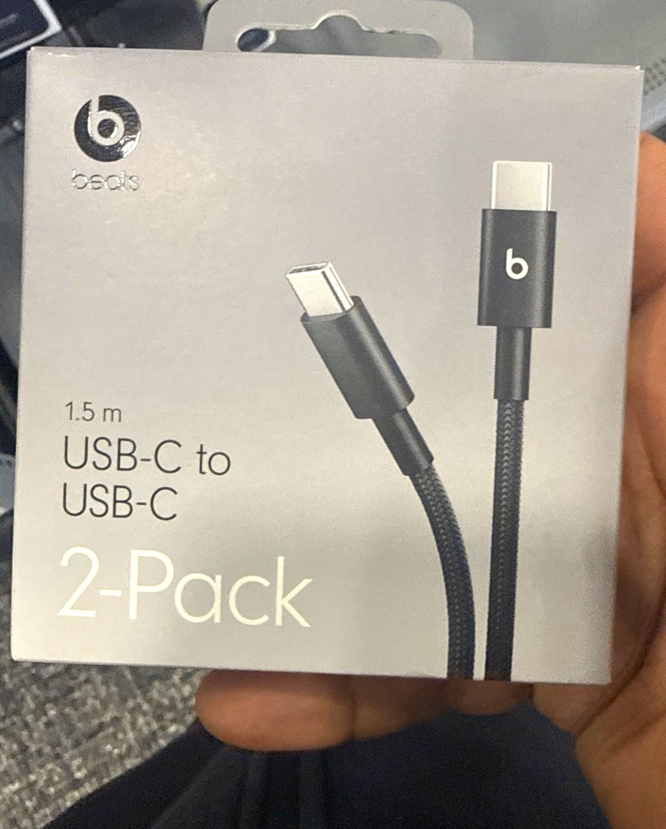 Beats Braided USB-C to USB-C USB Cable 2-Pack 1.5 m Black