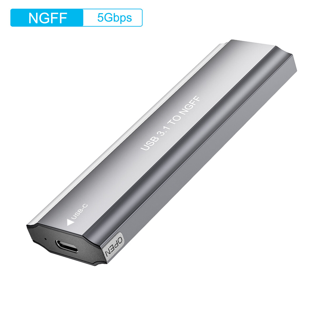 M.2 NVMe/NGFF SATA SSD to USB3.1 External SSD Reader Converter Adapter Enclosure